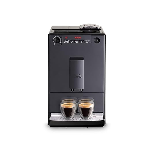 Melitta Solo - Kaffeevollautomat mit höhenverstellbarem Auslauf, kleine Kaffeemaschine mit abnehmbarem Wassertank, für z. B. Espresso...