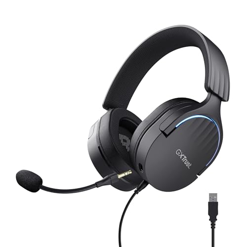 Trust Gaming GXT 490 Fayzo Gaming Headset USB 7.1 Surround Sound, 50mm Treiber, 85% Recyclingkunststoff, Mikrofon mit...