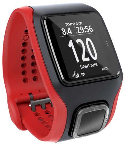 Tomtom GPS Sportuhr Runner Cardio, Red/Black, One Size, 1RA0.001.00